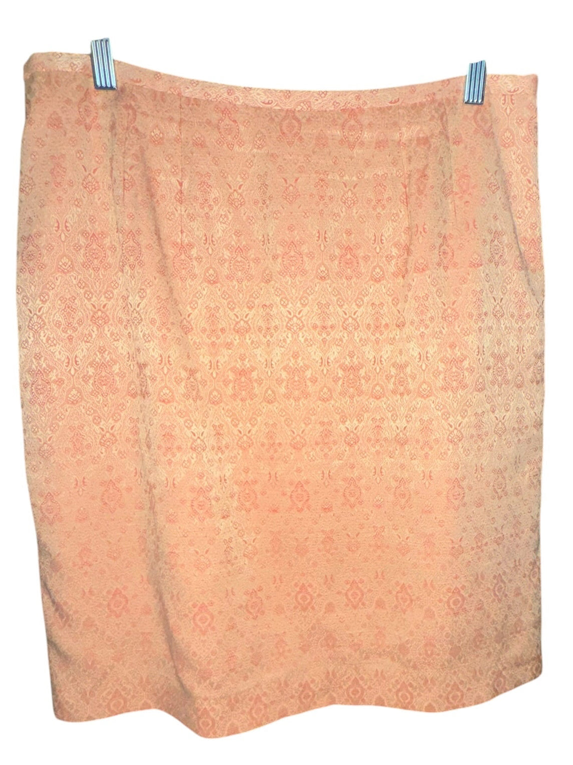 Norton McNaughton Petites Peach Jacquard Skirt