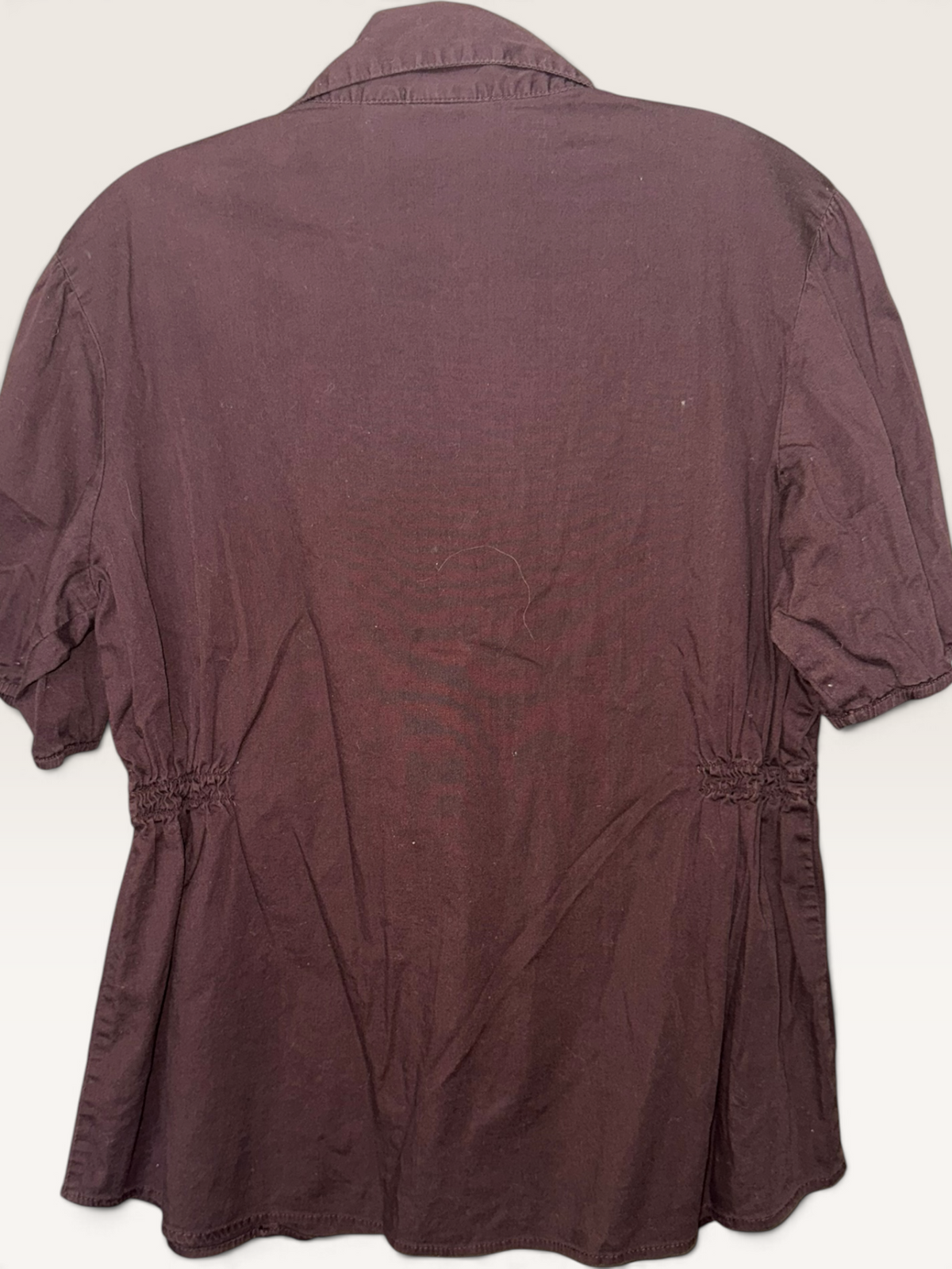 Cato Woman Plum Button-Front Blouse