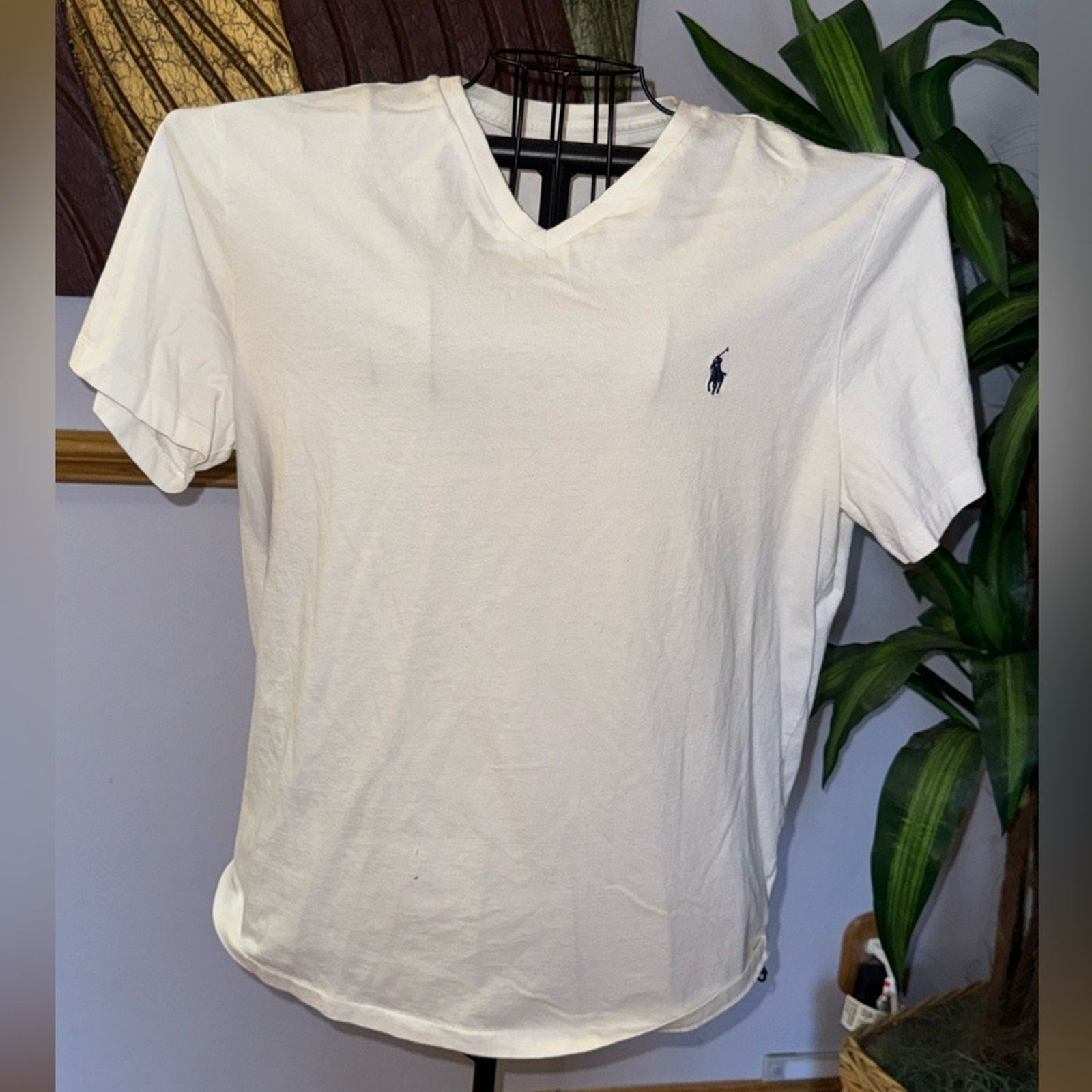 Polo Ralph Lauren White V-Neck Tee