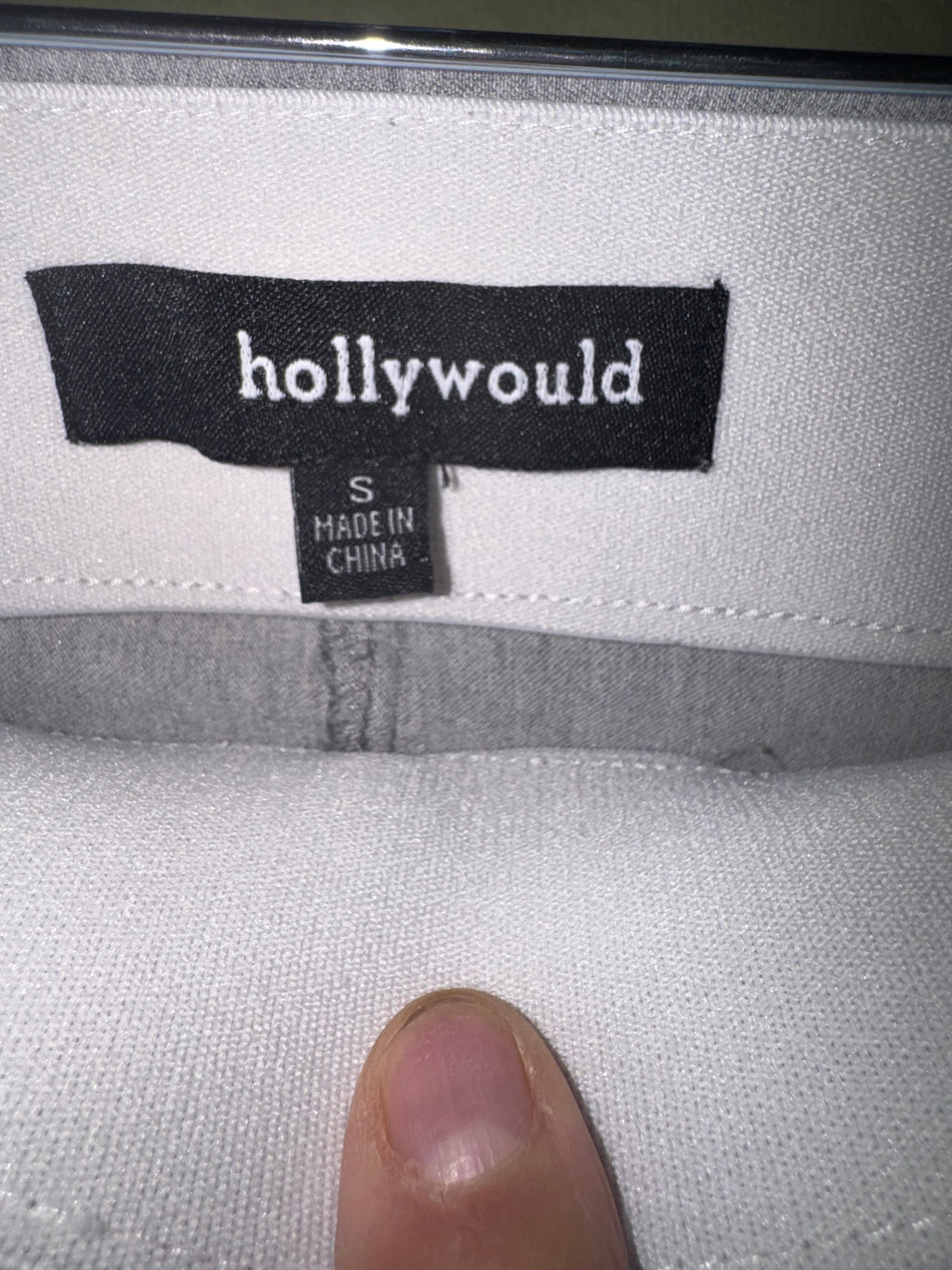 Hollywould Light Gray Ankle Pants