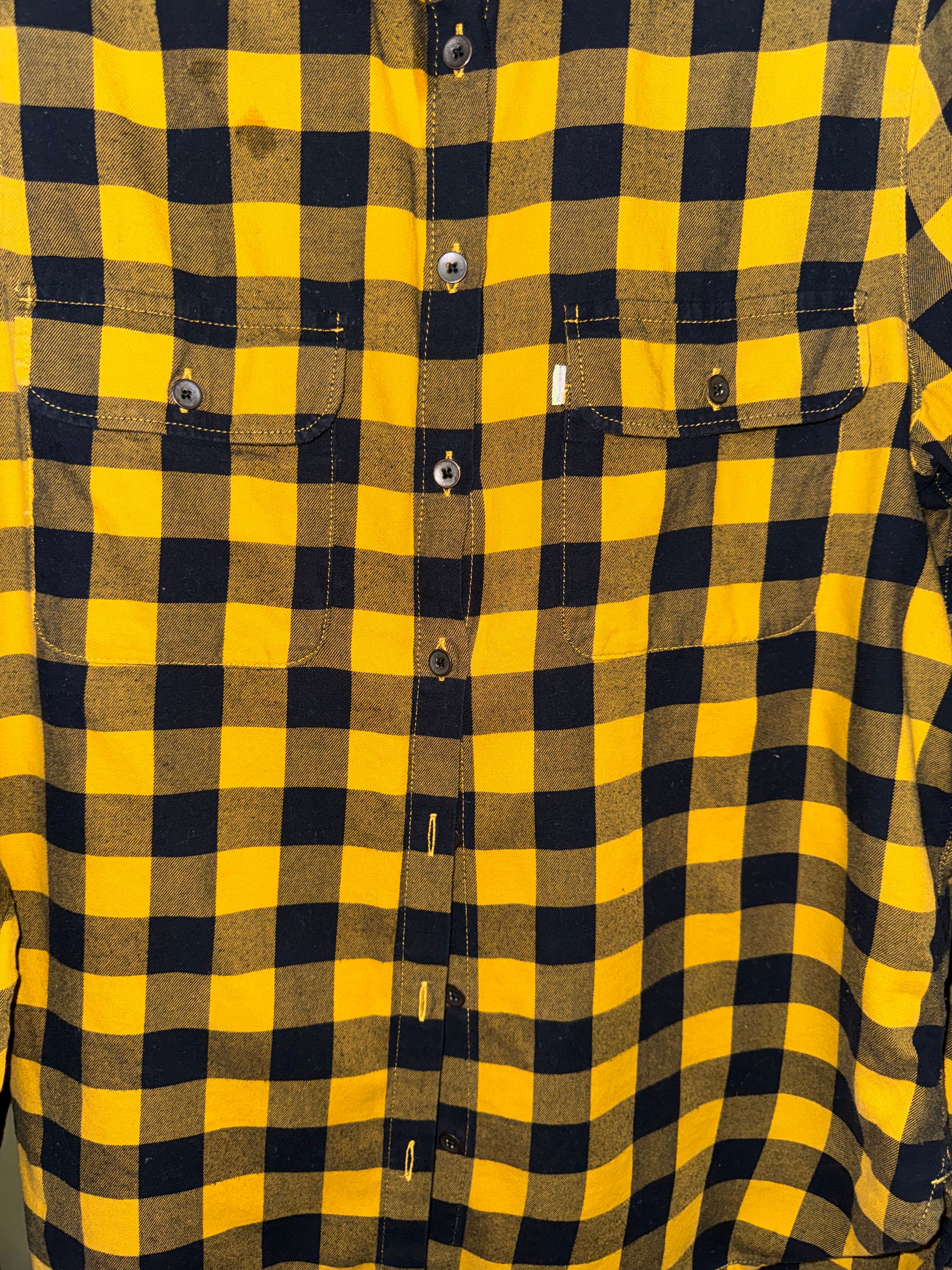 Levi’s Yellow and Black Buffalo Plaid Shirt