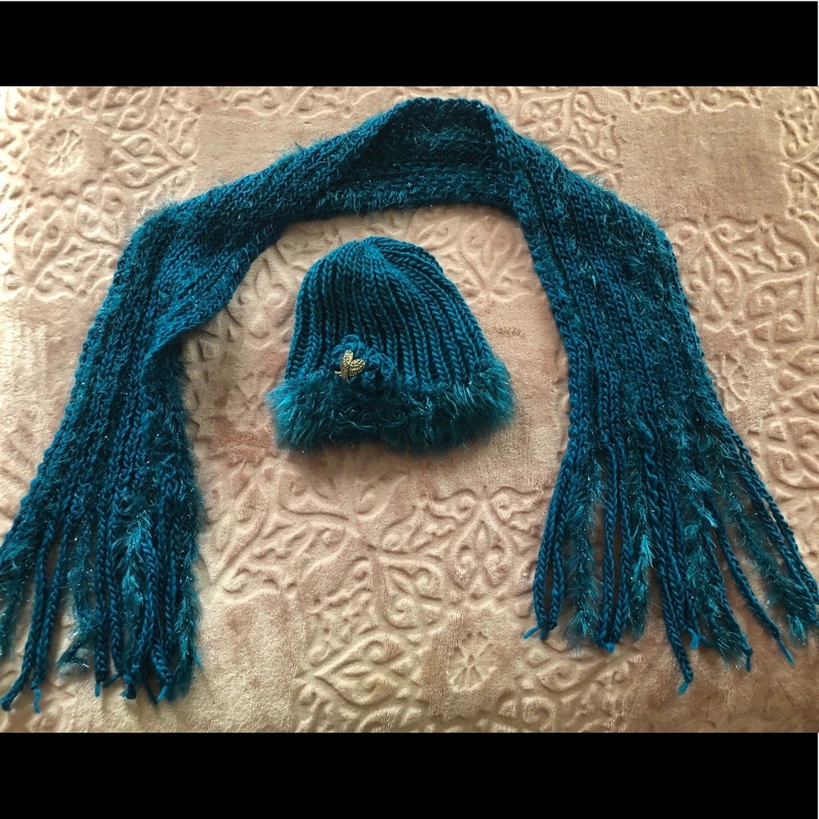 Hat with matching scarf