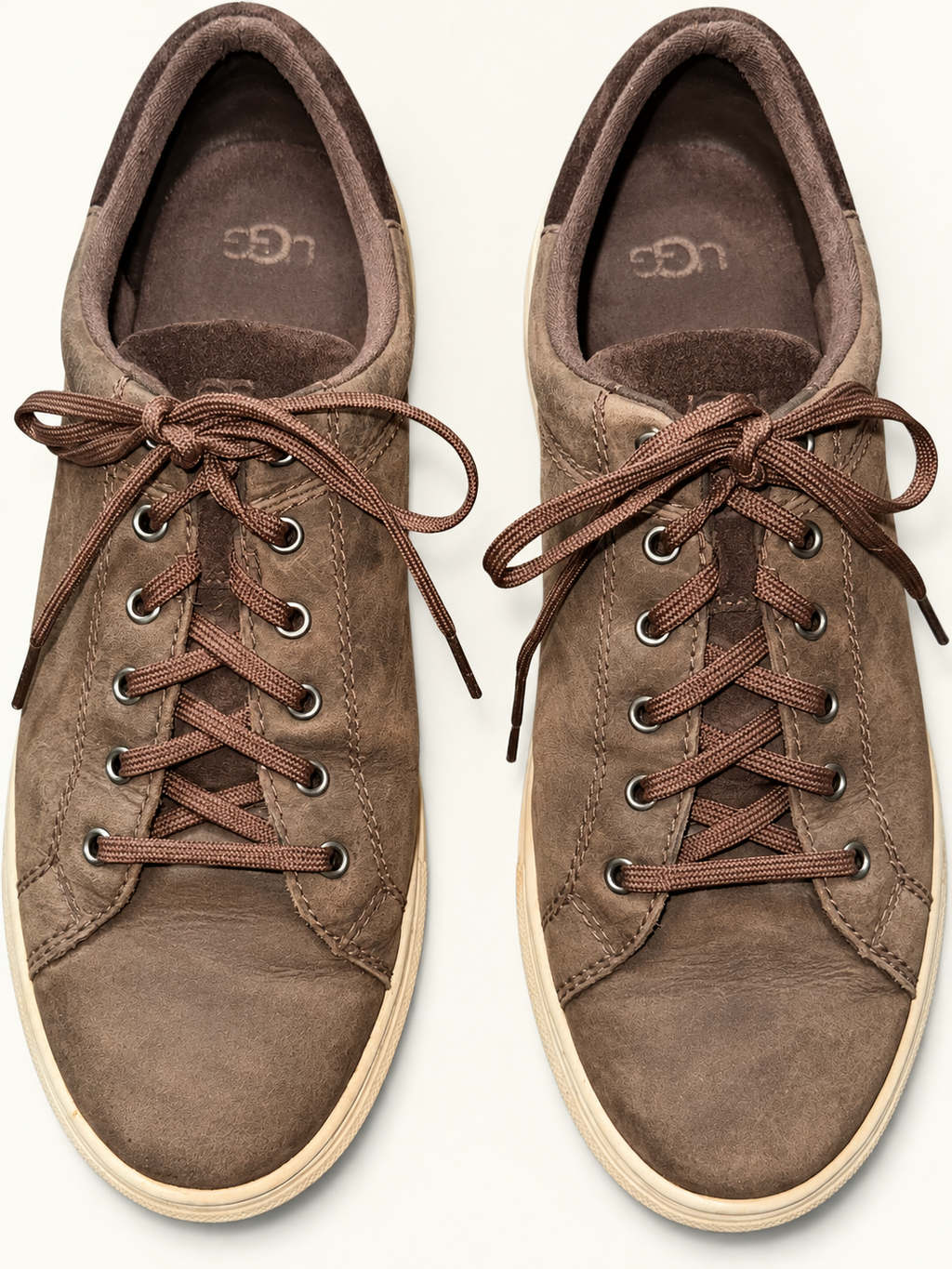 UGG Brown Suede Low-Top Sneakers