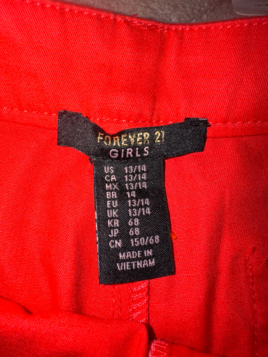 Forever 21 Girls Neon Coral Shorts