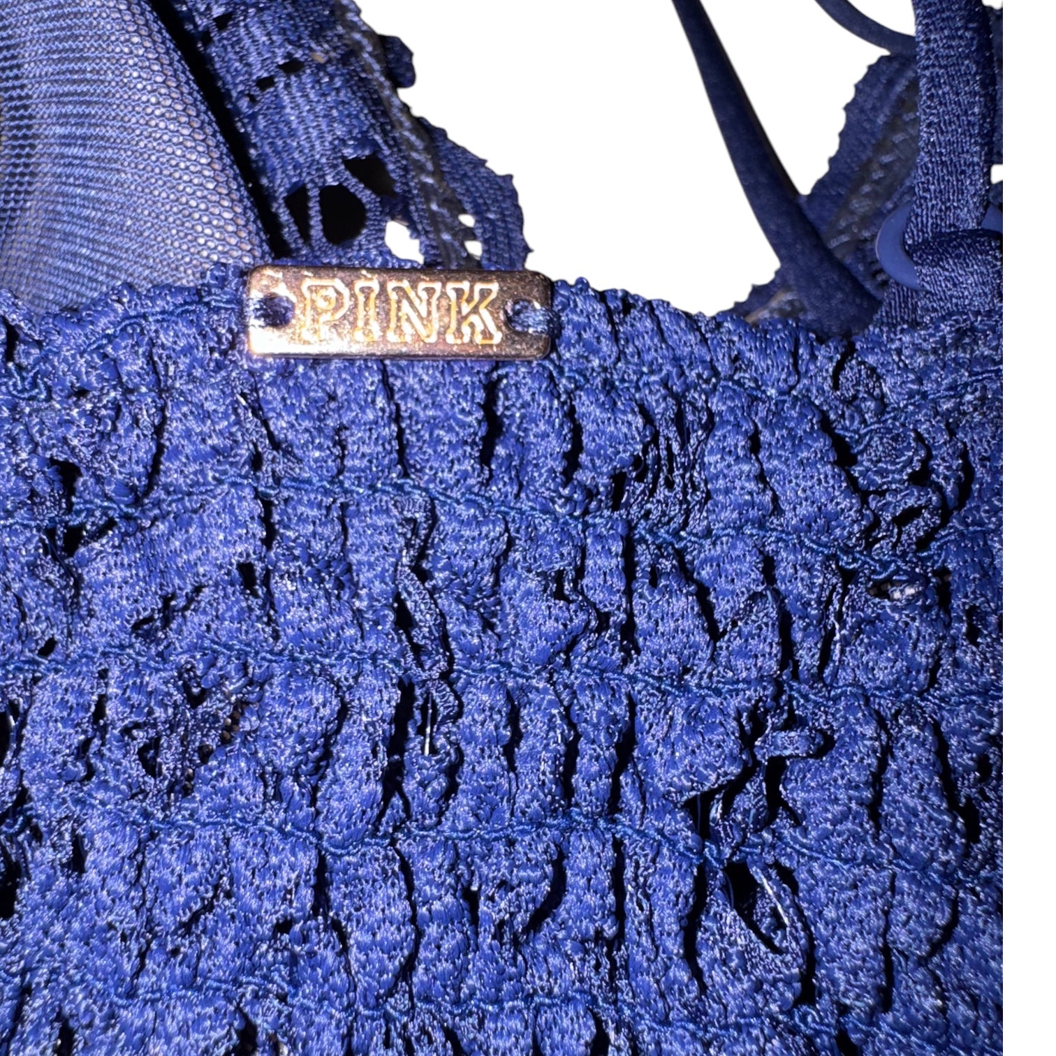 Victoria's Secret PINK Navy Blue Lace Bralette