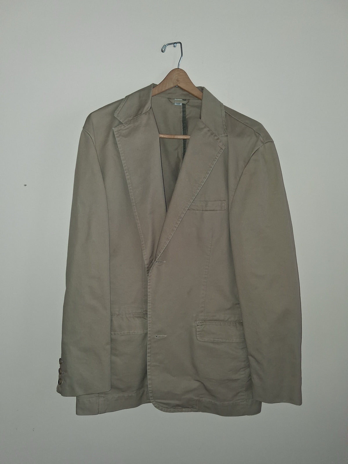 Vintage Old Navy Tan Chino Cotton Sport Coat / Chore Blazer