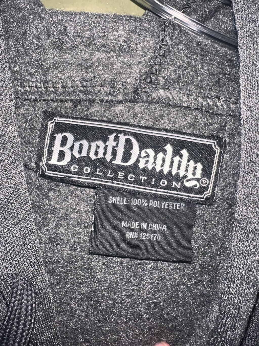 BootDaddy “Happy Camper” Charcoal Graphic Hoodie