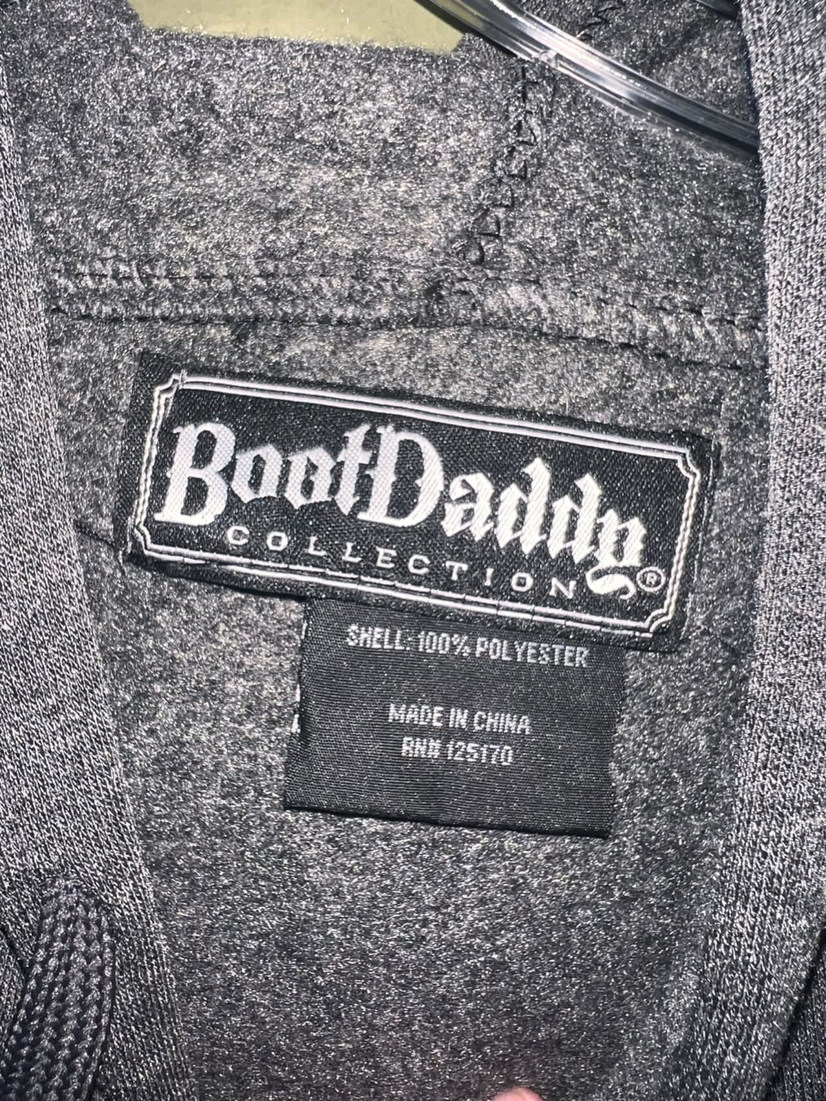 BootDaddy “Happy Camper” Charcoal Graphic Hoodie