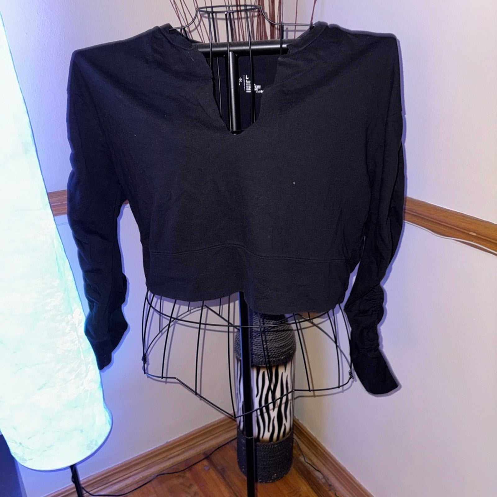 Black Women's Cropped Top