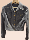 Vintage Peggy Lane Gray Cropped Jacket