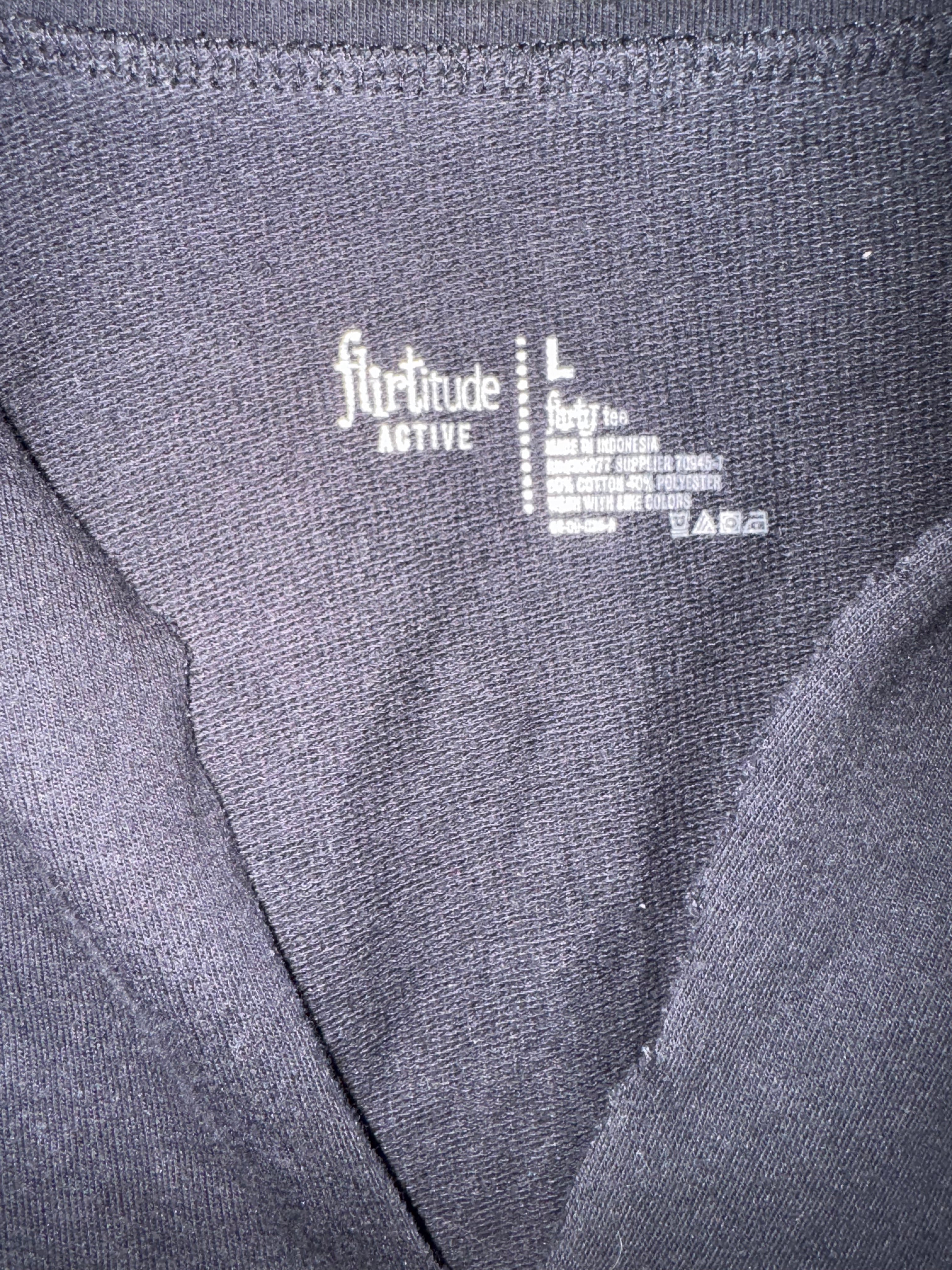 Flirtitude Active Black Cropped Sweatshirt