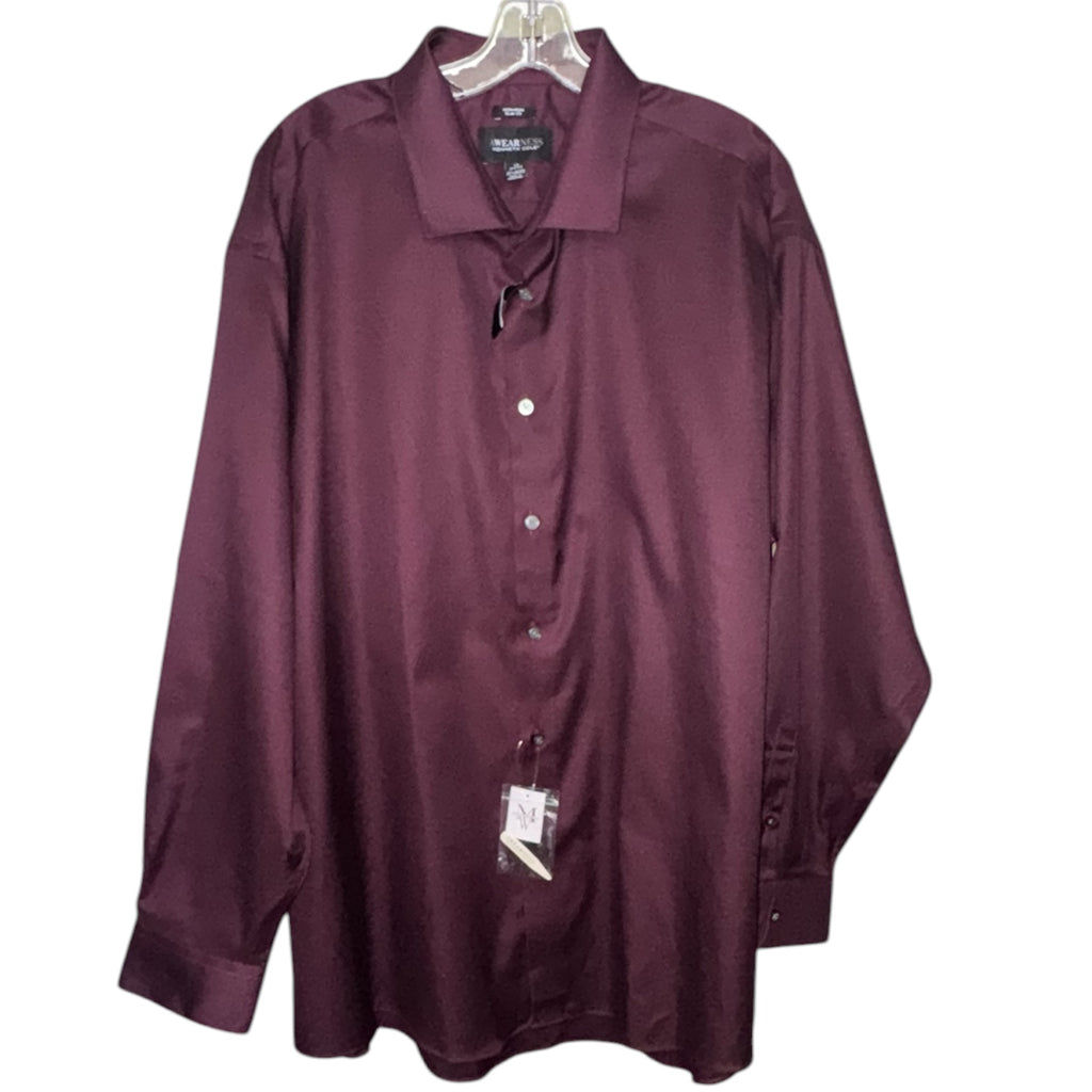 Kenneth Cole AWEARNESS Burgundy Dress Shirt