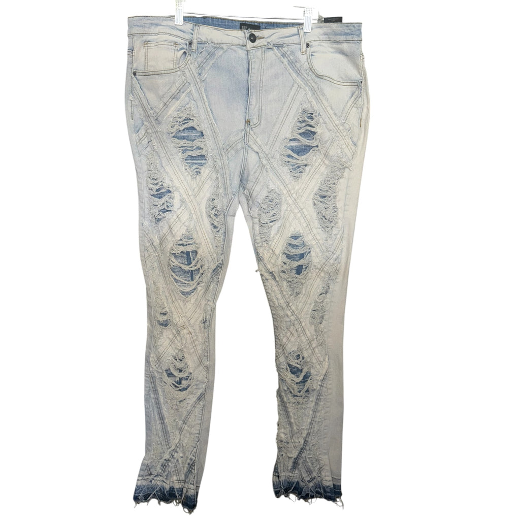 Wajala Extreme Distressed Acid-Wash Jeans
