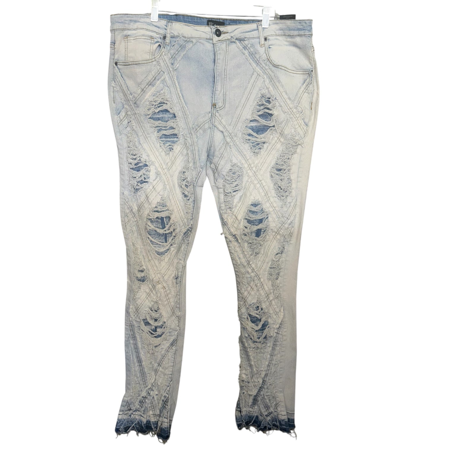 Wajala Extreme Distressed Acid-Wash Jeans