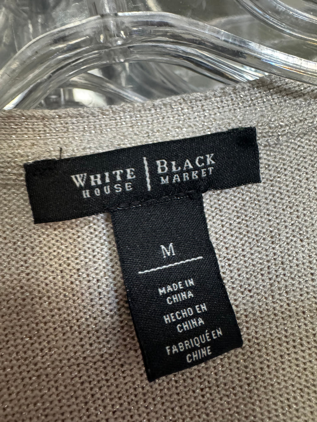 White House Black Market Metallic Cardigan