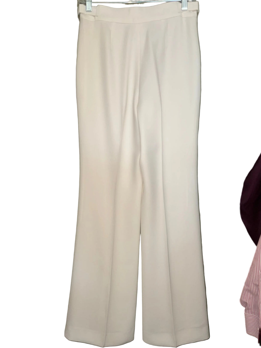 Emporio Armani Ivory Wide-Leg Trousers