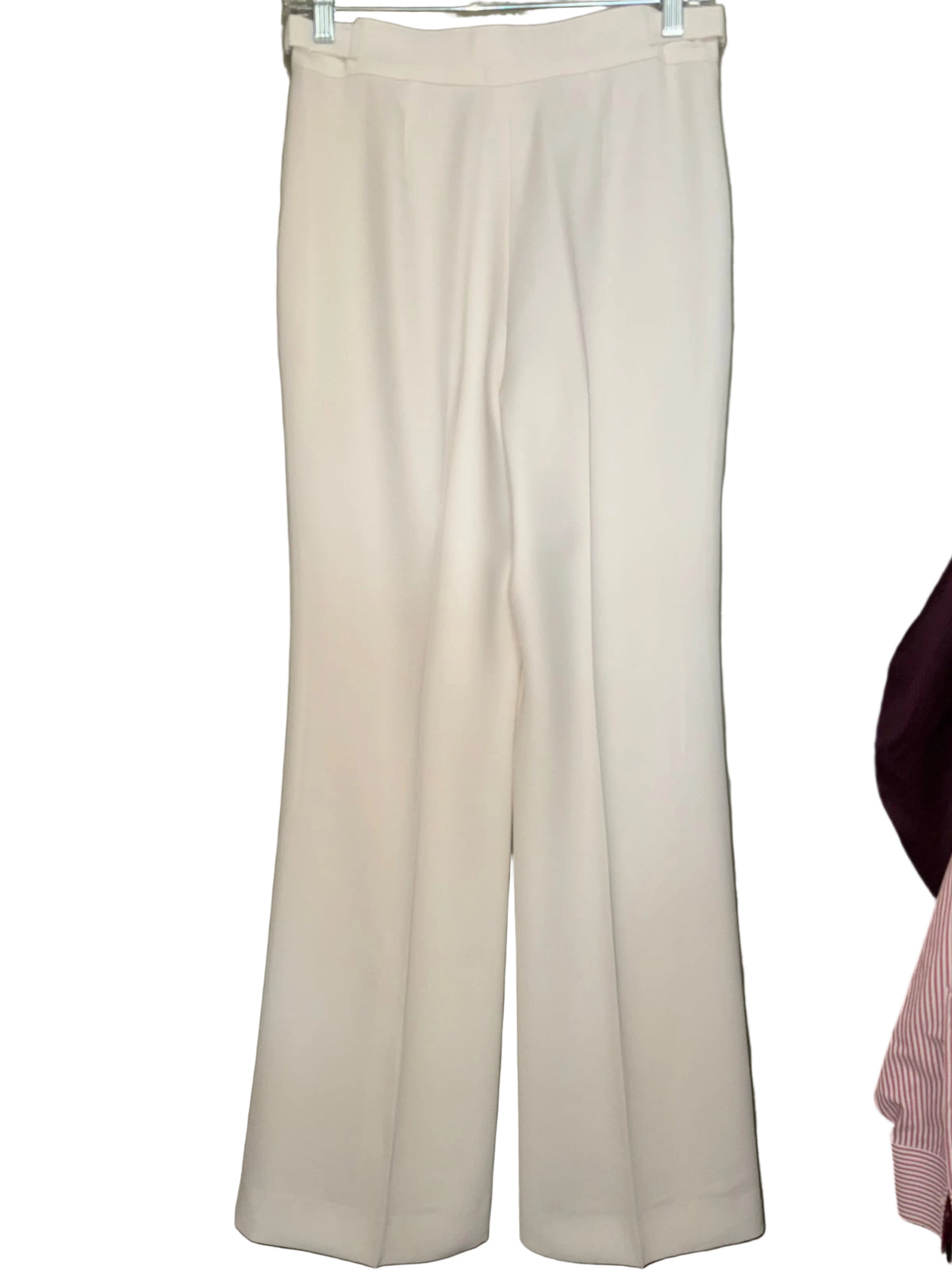Emporio Armani Ivory Wide-Leg Trousers