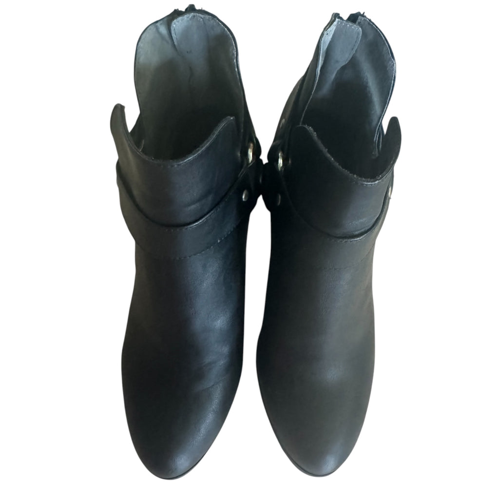 Black Harness Ankle Booties