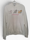 Disney The Aristocats Marie, Toulouse & Berlioz White Pullover Hoodie