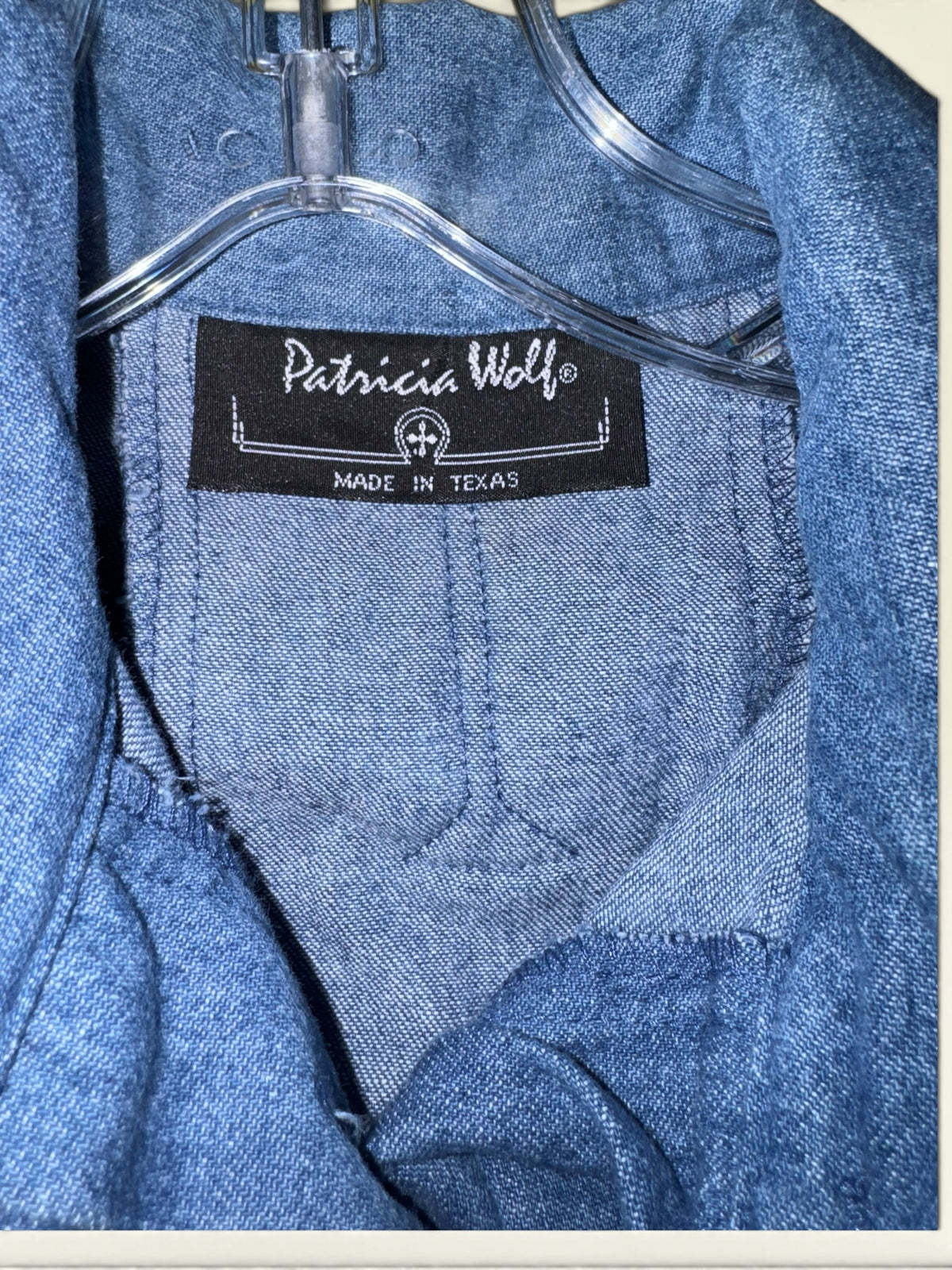Patricia Wolf Buffalo-Art Denim Western Shirt