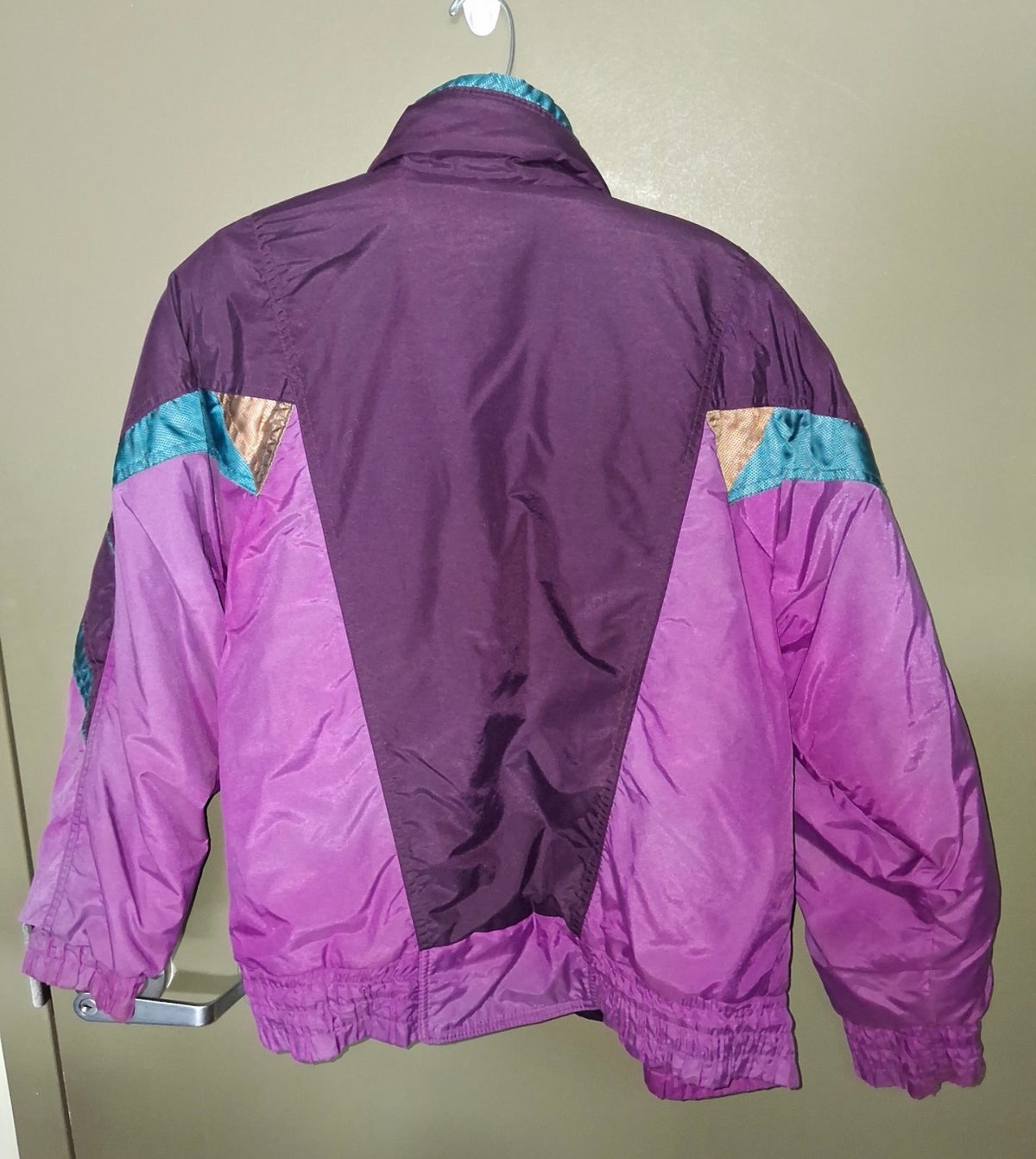 Vintage Hot Music Colorblock Ski Jacket