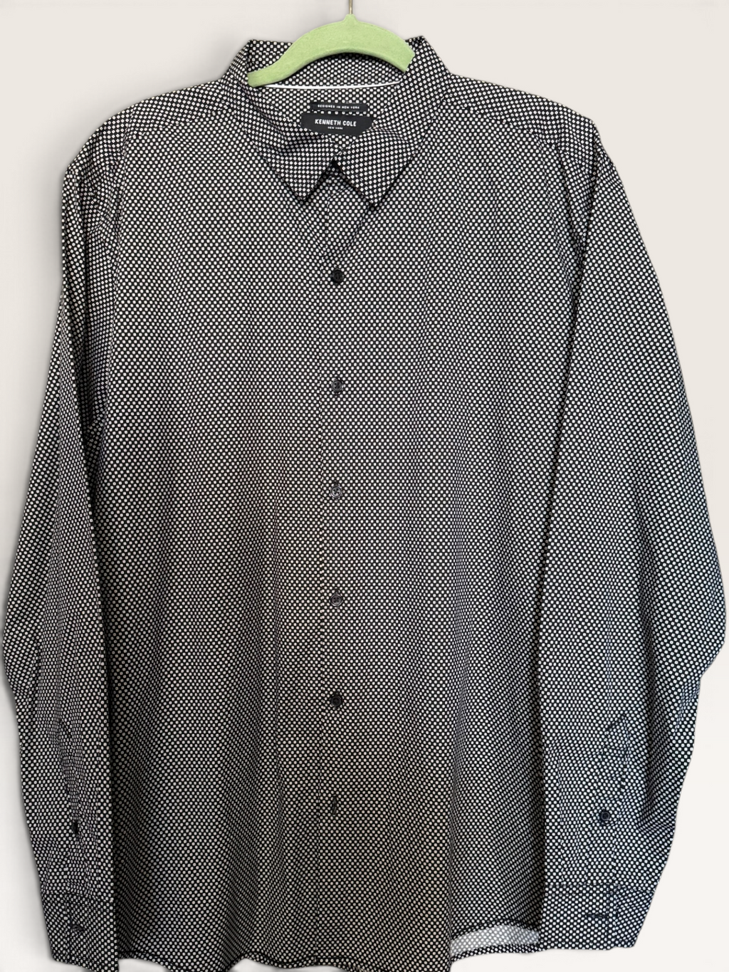 Kenneth Cole New York Black & White Geometric Shirt