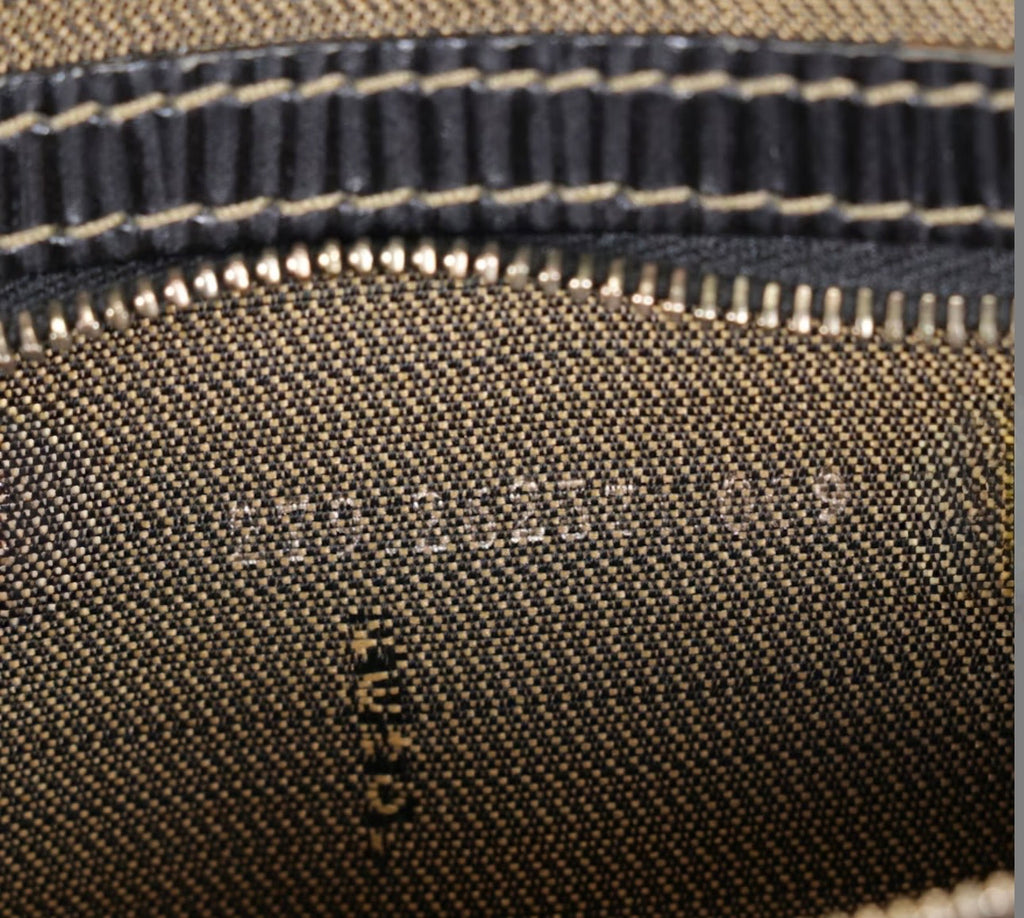 Fendi Zucca Canvas & Black Leather Dome Bag