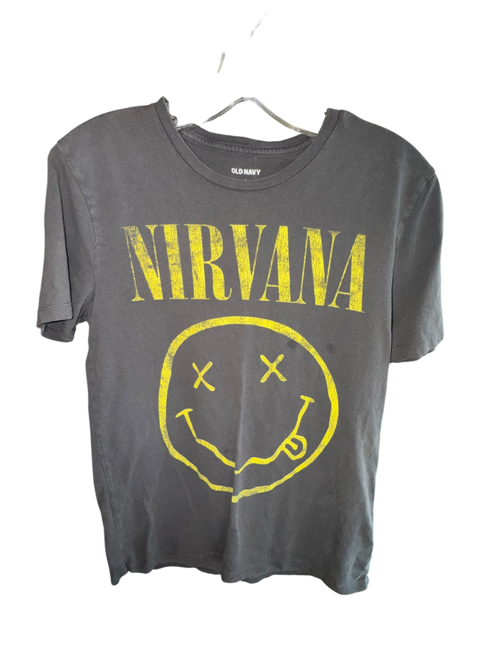 Nirvana Smiley Face Old Navy Graphic Tee
