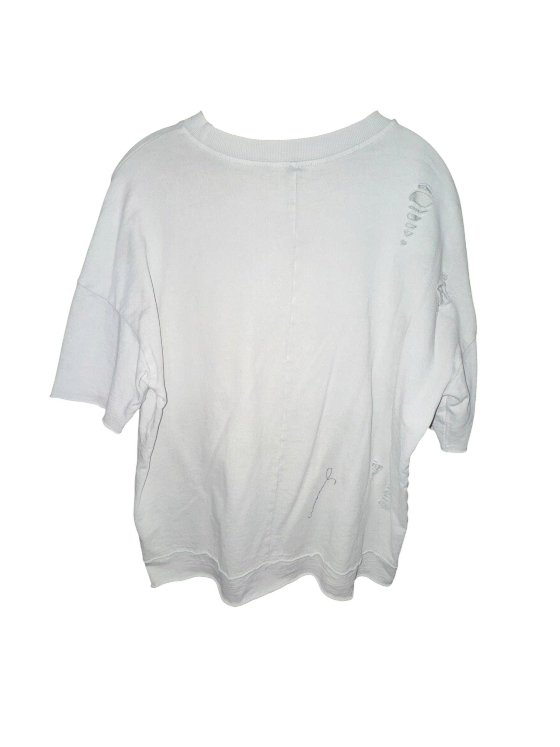 Easel Los Angeles Distressed Oversized Top