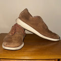 Men's Casual Brown Sneakers with White Sole