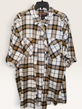 Blac Lacquer Tan & Black Plaid Utility Shirt