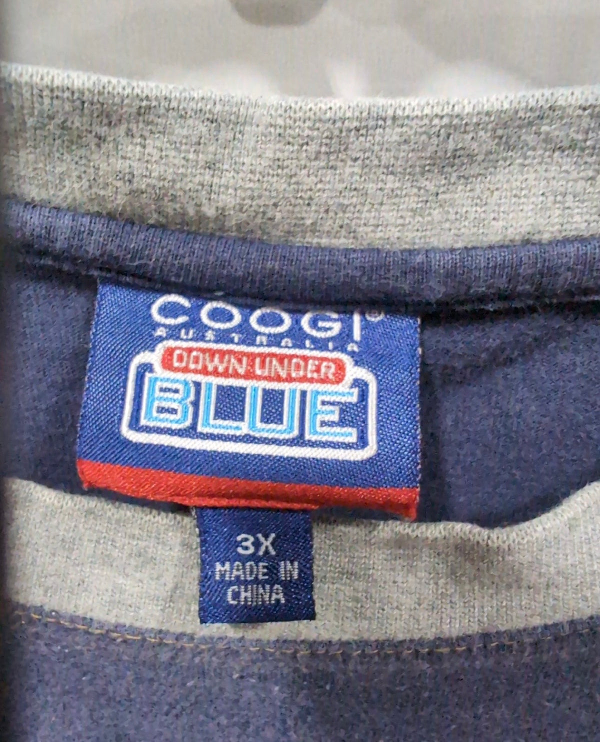 Y2K COOGI Australia Down Under Blue Graphic Raglan Shirt –