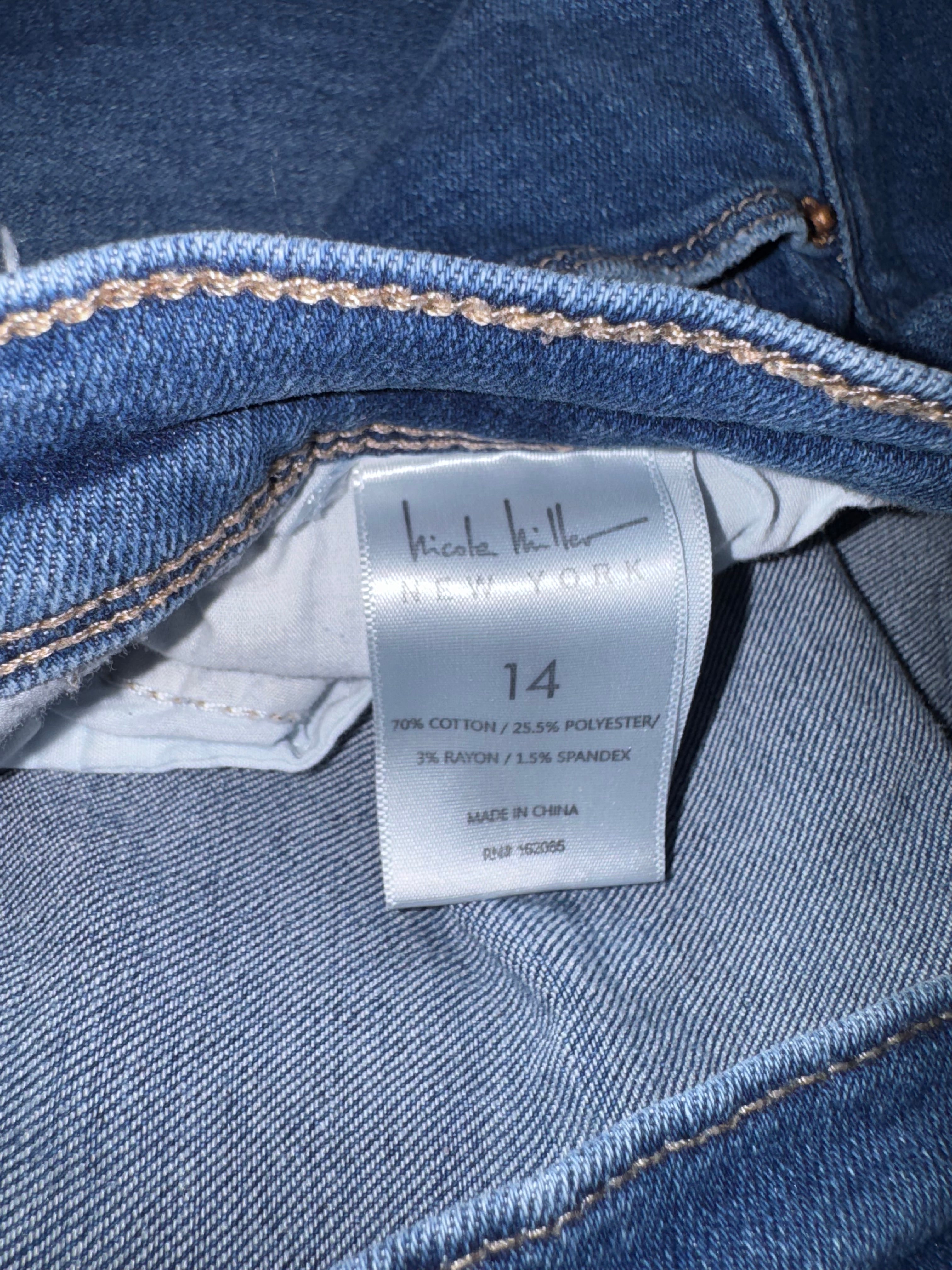 Nicole Miller New York SOHO High Rise Cuffed Denim Shorts