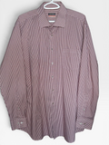 Van Heusen Burgundy Gingham Stretch Dress Shirt