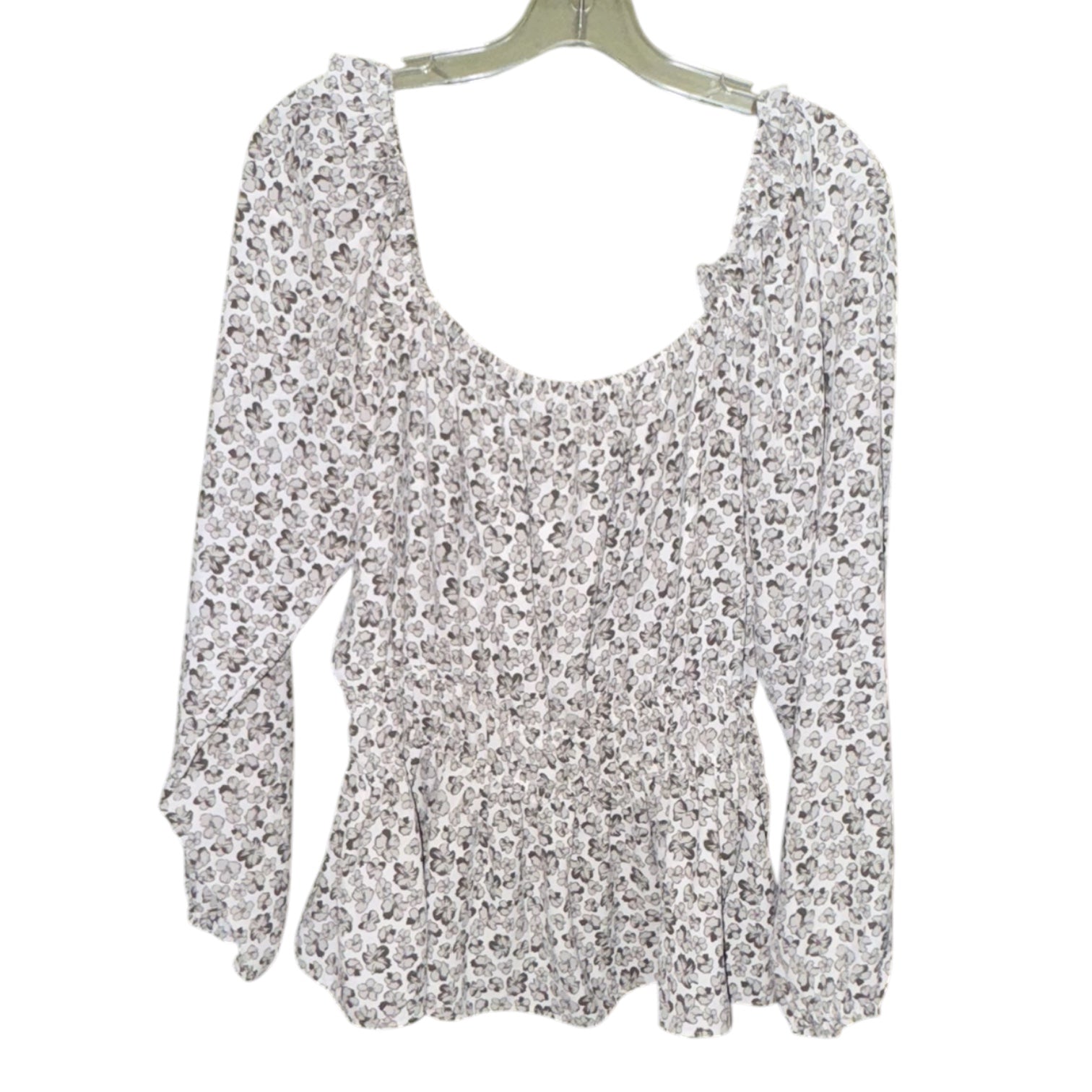 Nine West Floral Smocked Peplum Top