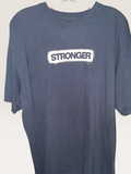 Stronger Navy Blue Graphic T-Shirt