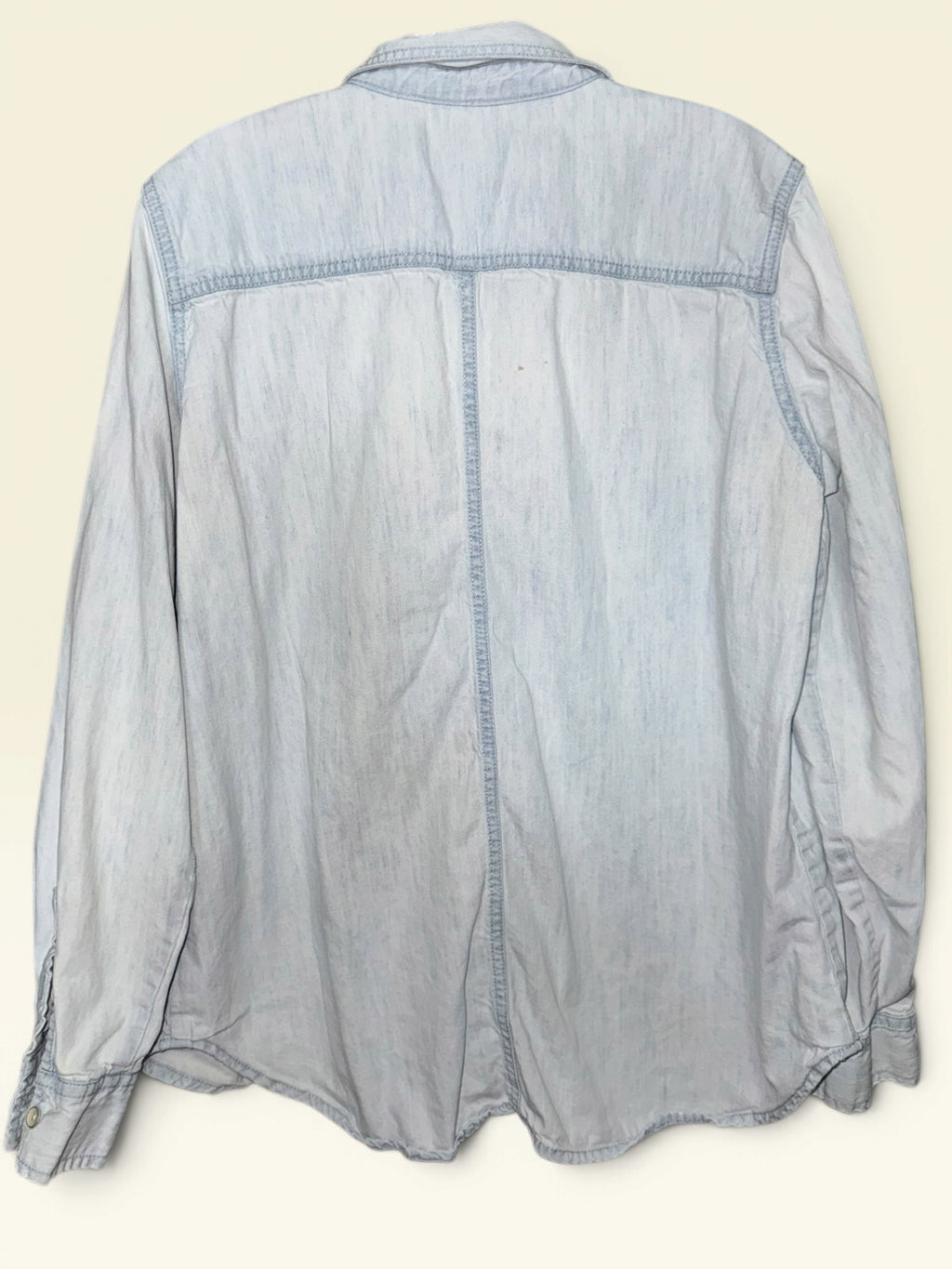 Light Wash Denim / Chambray Button-Down Shirt