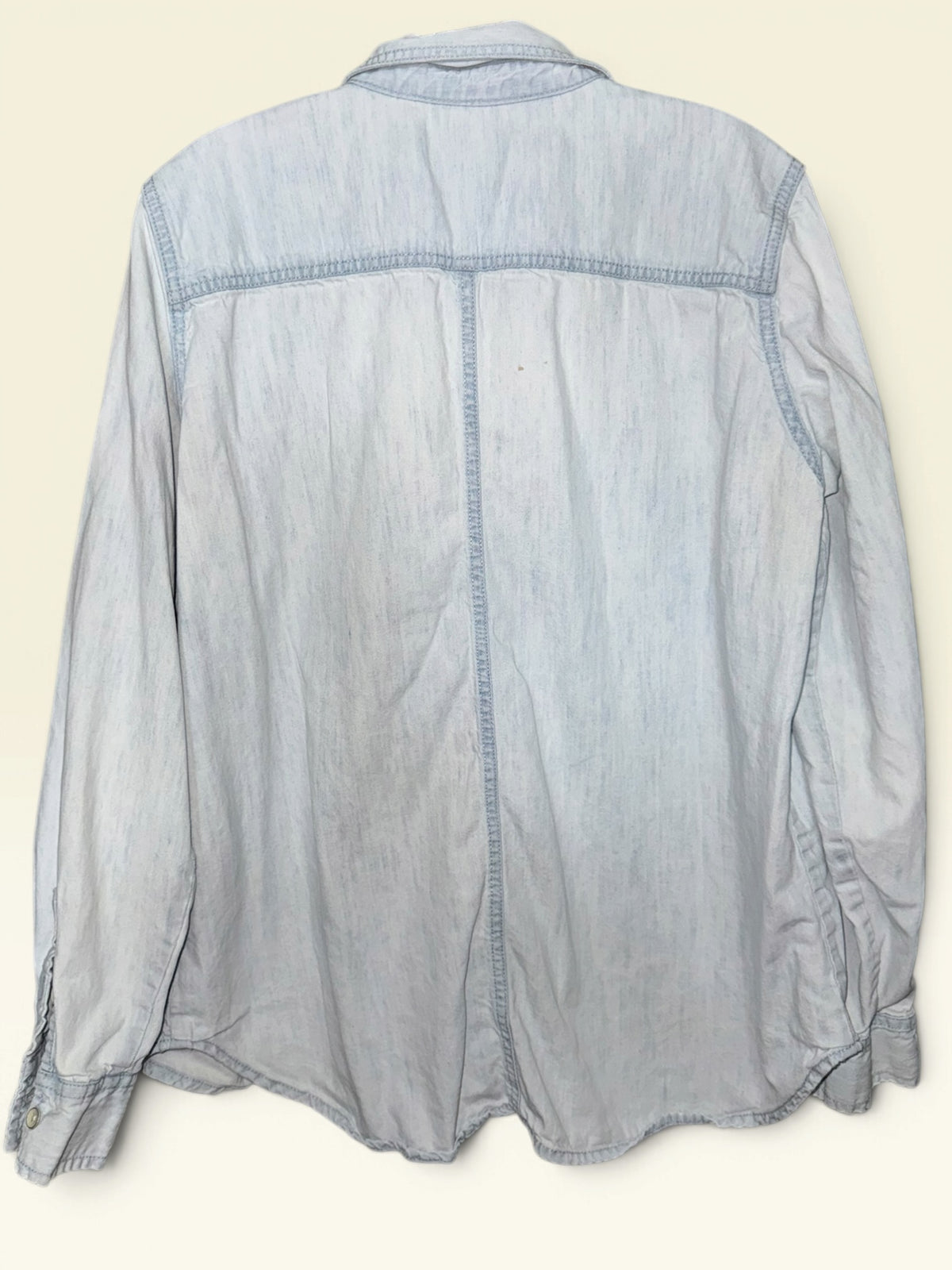 Light Wash Denim / Chambray Button-Down Shirt