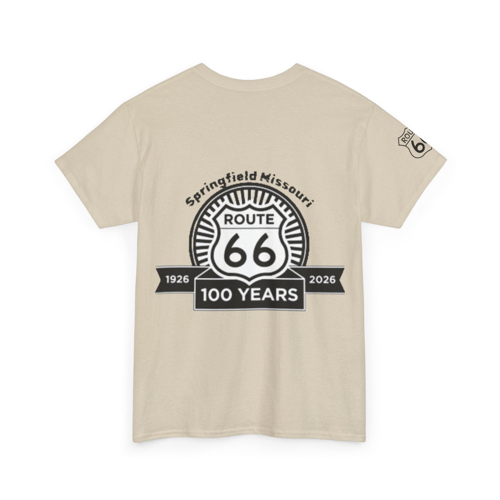 Route 66 100 Years T‑Shirt — Springfield Missouri Centennial Roadtrip Tee
