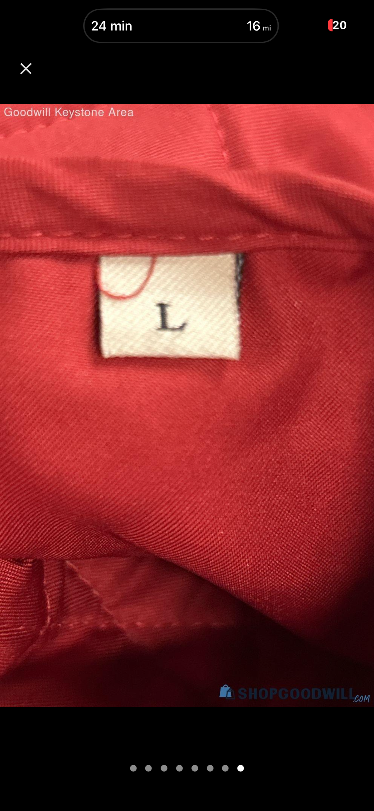 Authentic Burberry London Red Diamond-Quilted Check-Lined Jacket