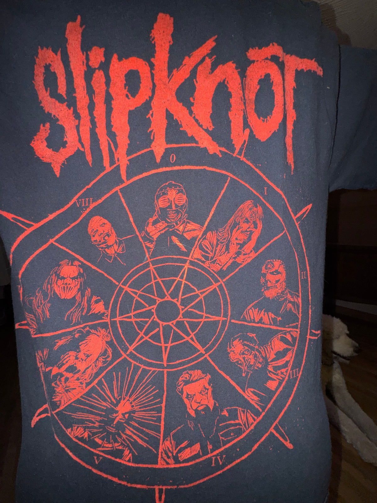 Slipknot Nine Members Wheel Graphic T-Shirt