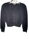 LN Studio Elite Black Cropped Cardigan