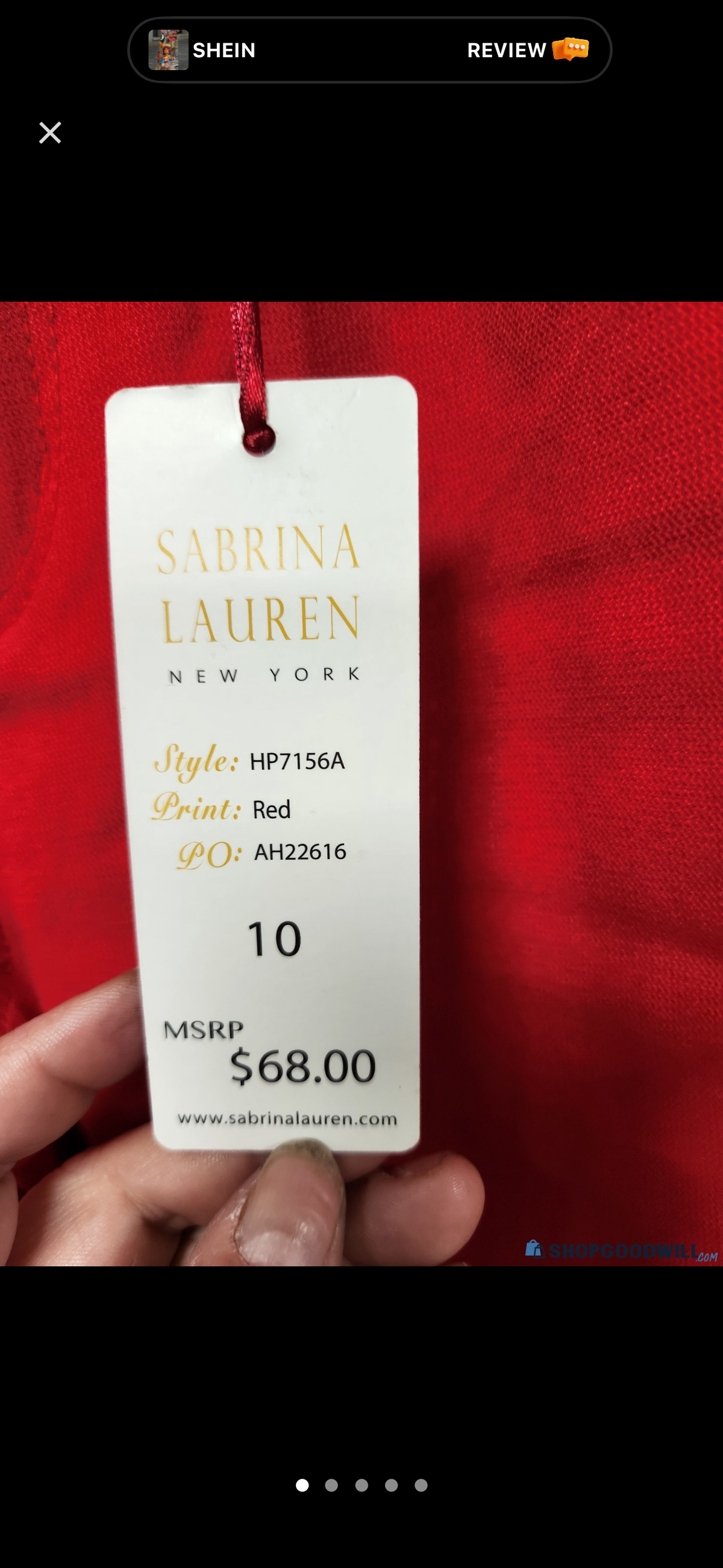 Sabrina Lauren Red Stretch Pants