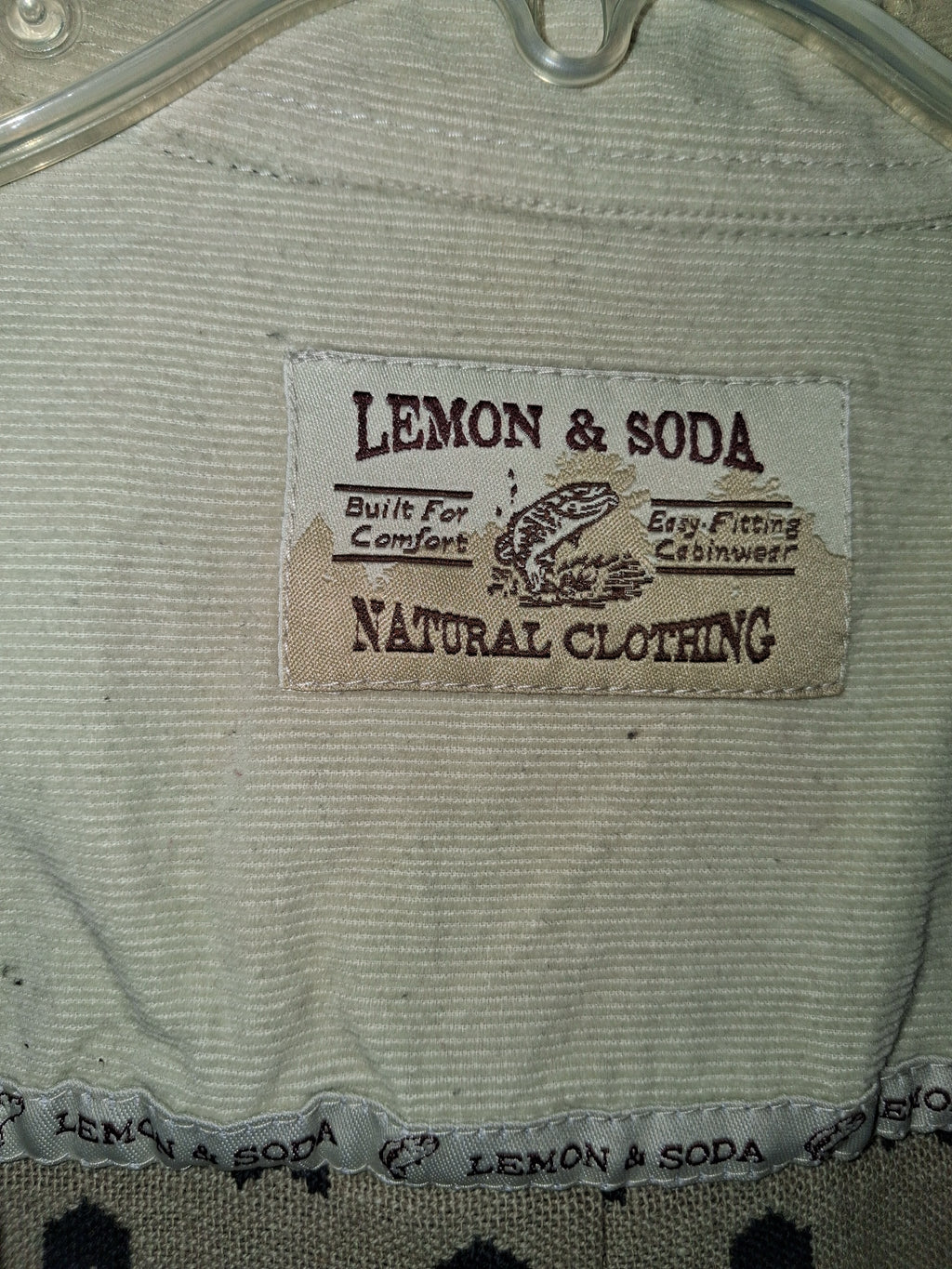 Vintage Lemon & Soda Nordic Moose Flannel Shirt