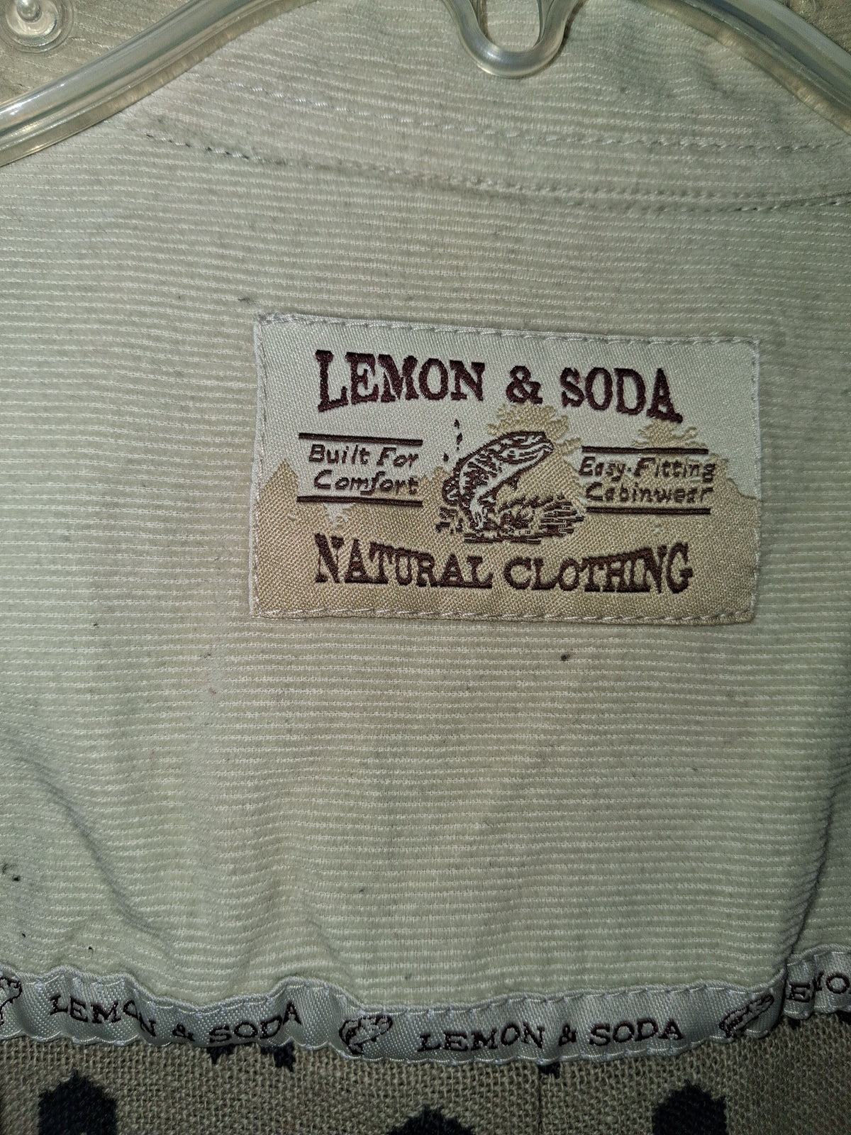 Vintage Lemon & Soda Nordic Moose Flannel Shirt