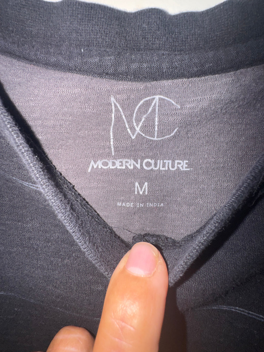 Modern Culture Striped V-Neck Tee