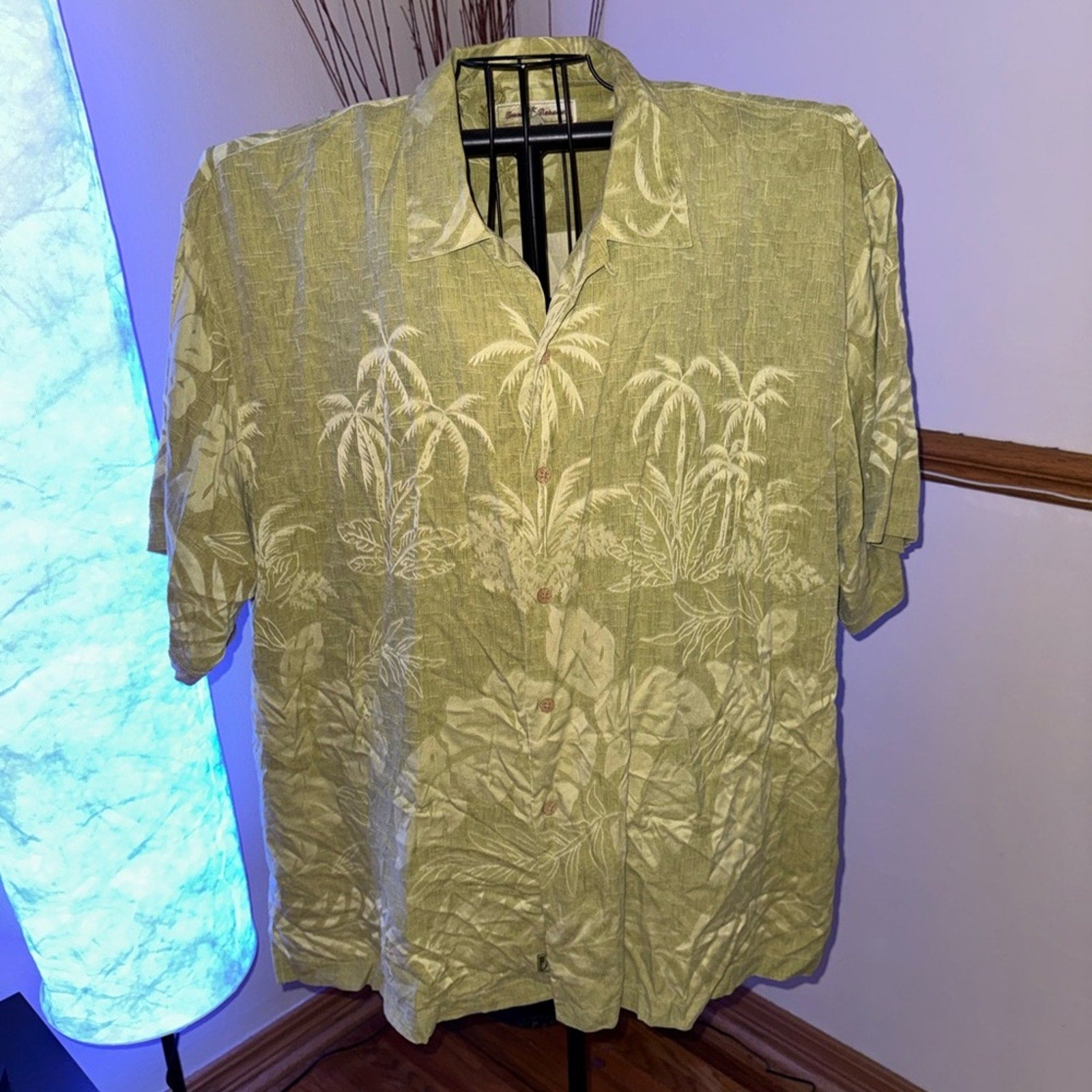 Tommy Bahama Olive Palm Print Shirt