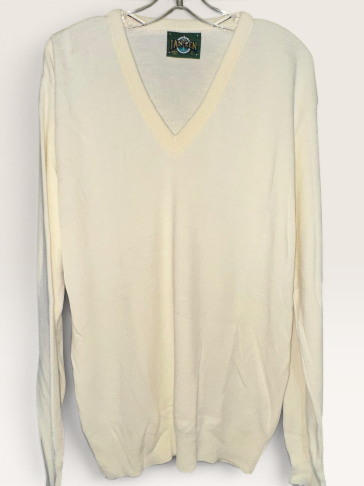 Jantzen Cream V-Neck Sweater
