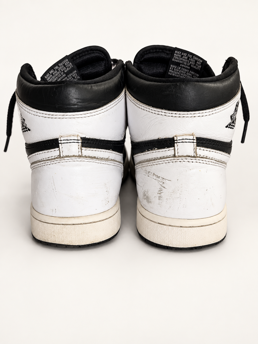 Nike Air Jordan 1 Black & White High-Top Sneakers
