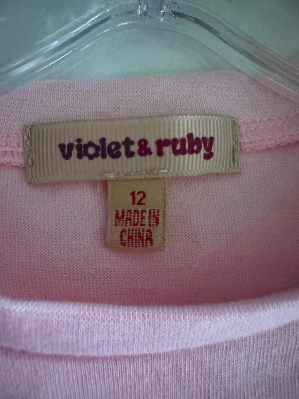 Violet & Ruby Pink Leopard Star Graphic Tee